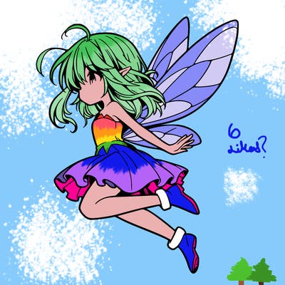 manga fairy flying