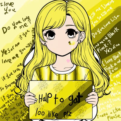 realistic girl holding a sign