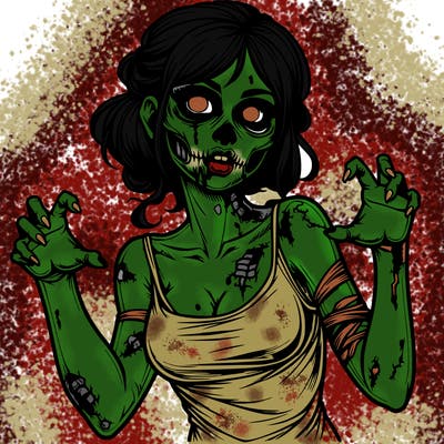 realistic zombie girl