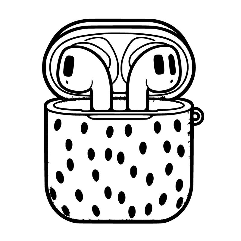 airpods in strawberry case