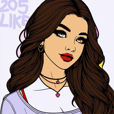 detailed realistic girl