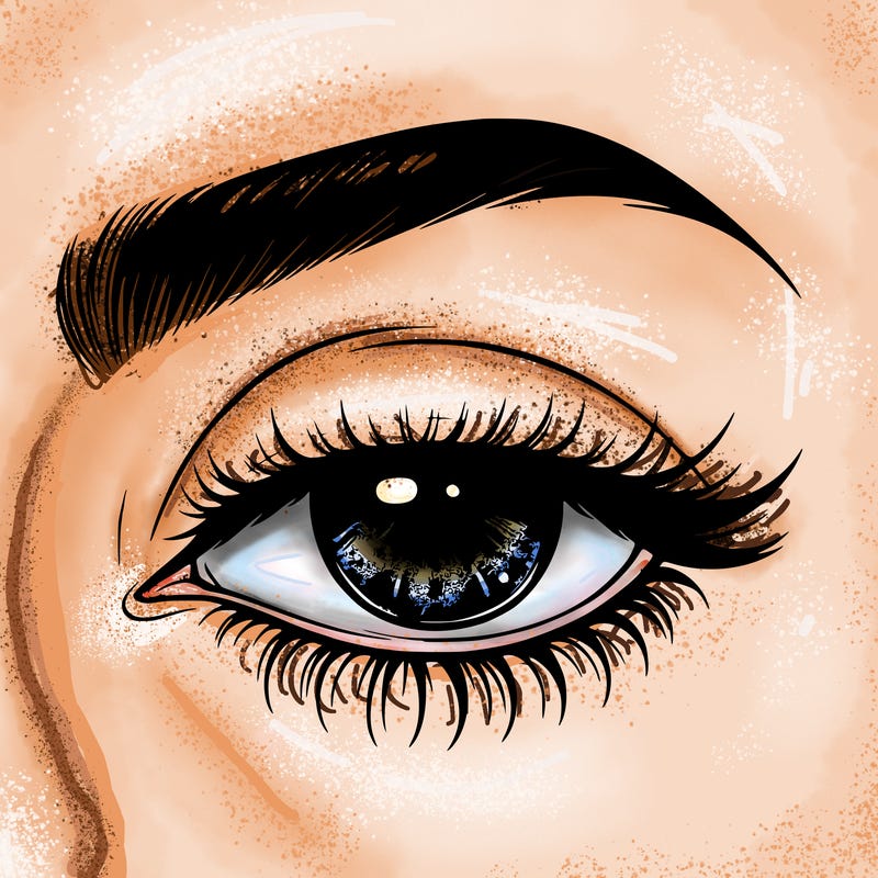 eye closed realistic