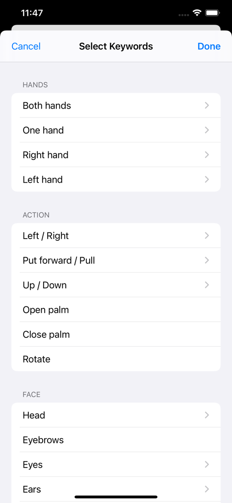 Sign Language Study Cards - Education App | MWM