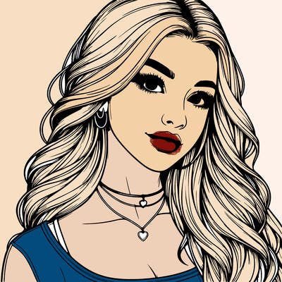 detailed realistic girl