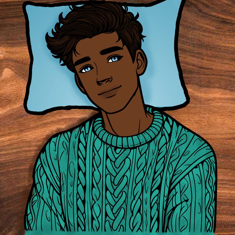 realistic guy with a beautiful jumper