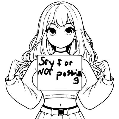 girl holding a blank sign in a long sleeve crop top