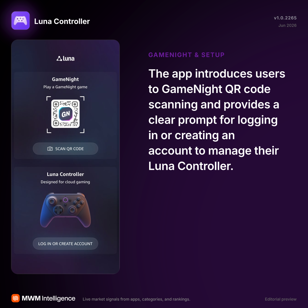 Luna Controller - Games App | MWM