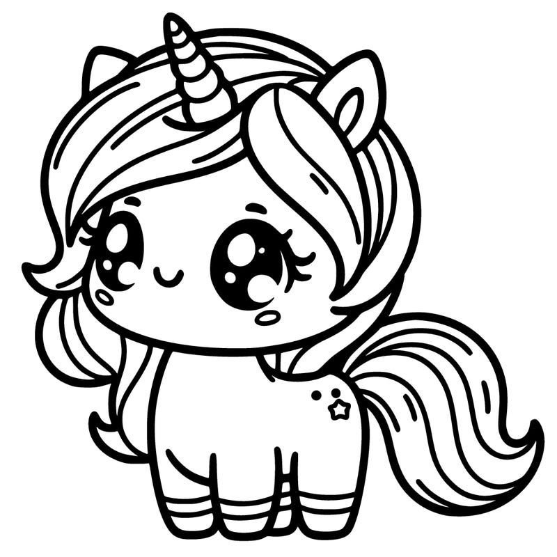 a cute unicorn girl
