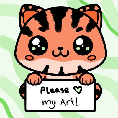 cute cat holding blank sign