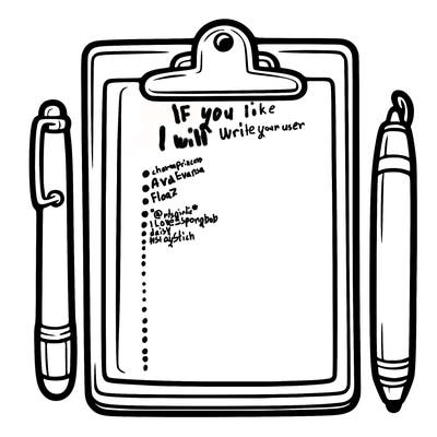 blank clip board with pen