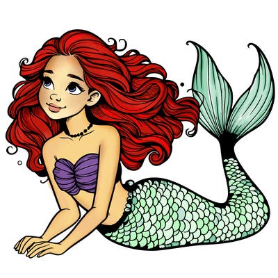 a realistic mermaid