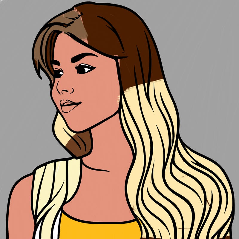 girl with medium length hair