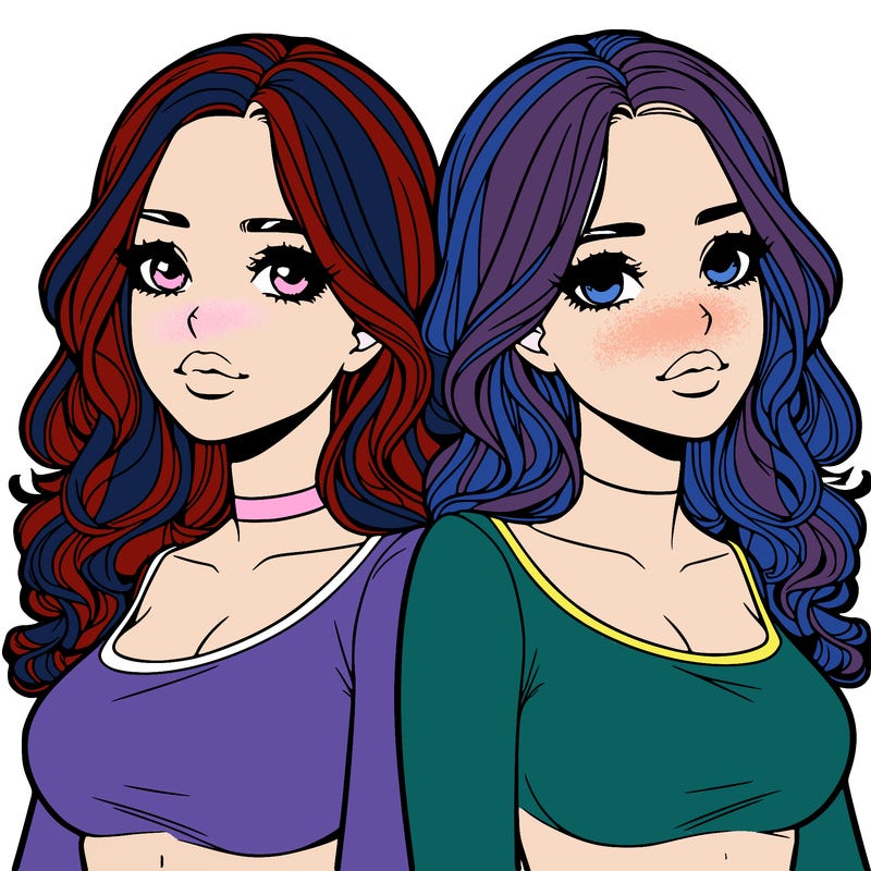 realistic twin sisters