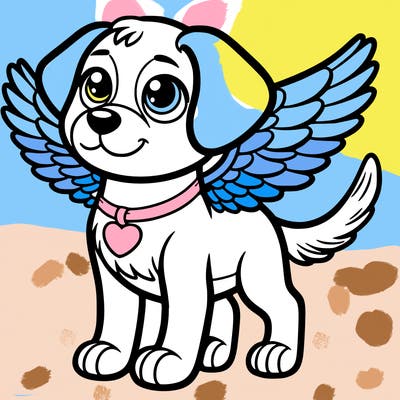 dog with wings