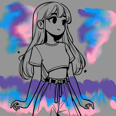 girl in a cute crop top