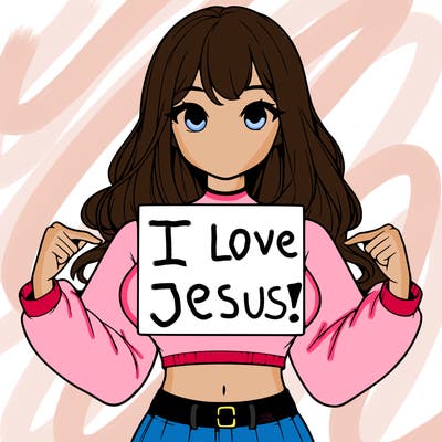 girl holding a blank sign in a long sleeve crop top