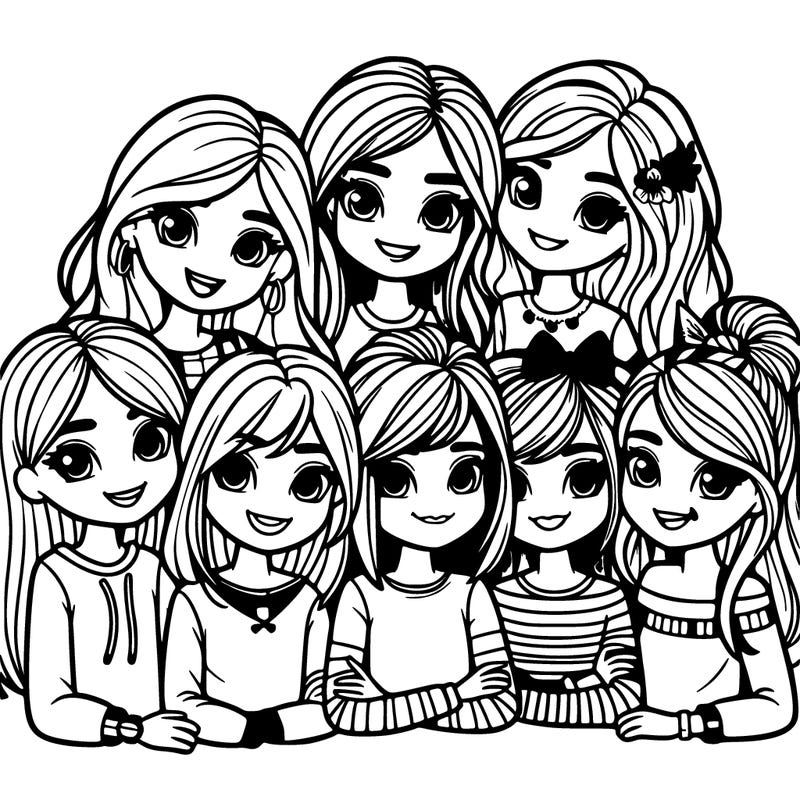 group of friends girls