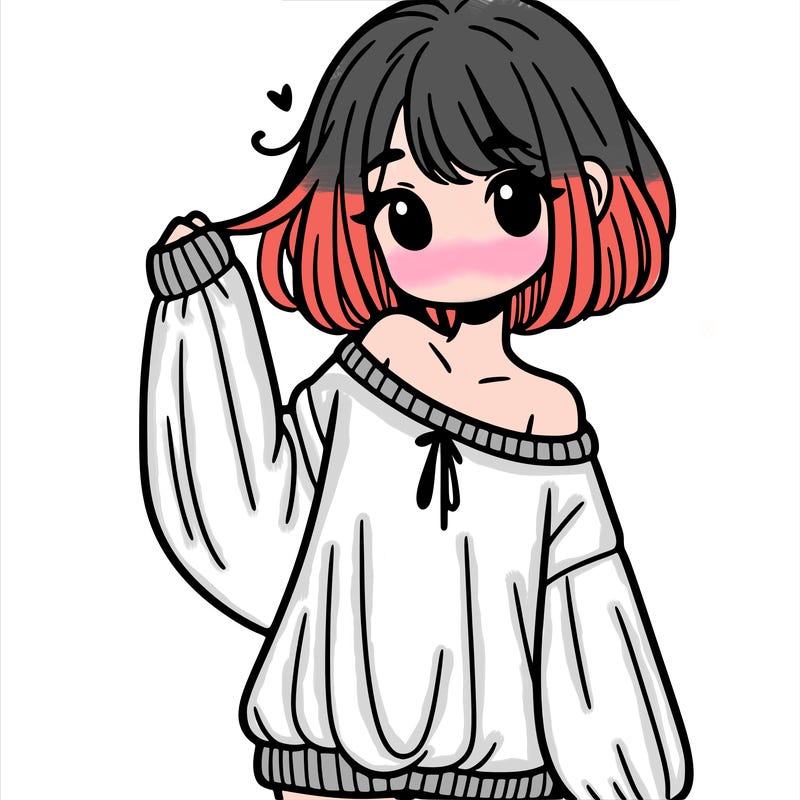 girl in baggy sweater hanging off her shoulder