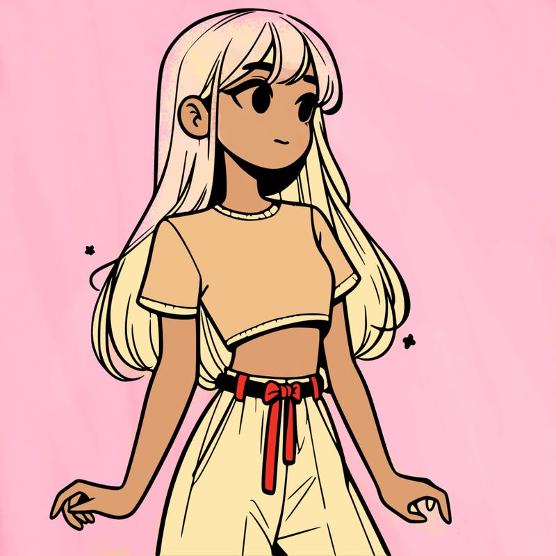 girl in a cute crop top