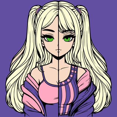 realistic girl split