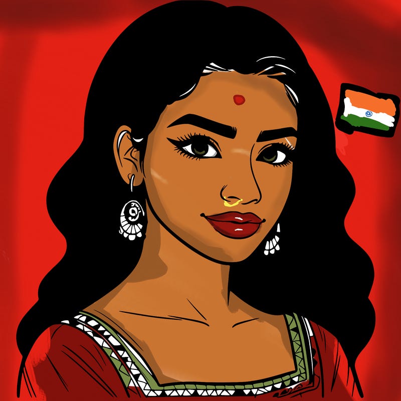 realistic detailed latina woman