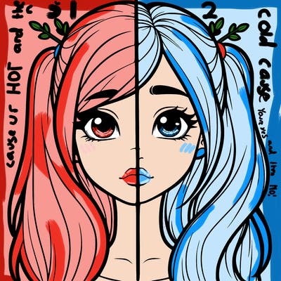 realistic girl split