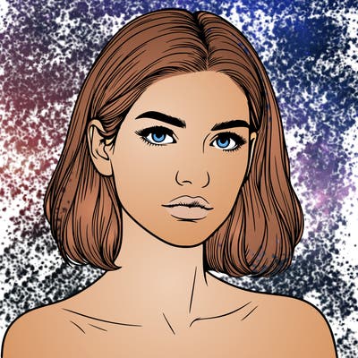 realistic portrait of woman