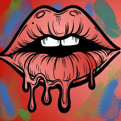 lips that look realistic and drip