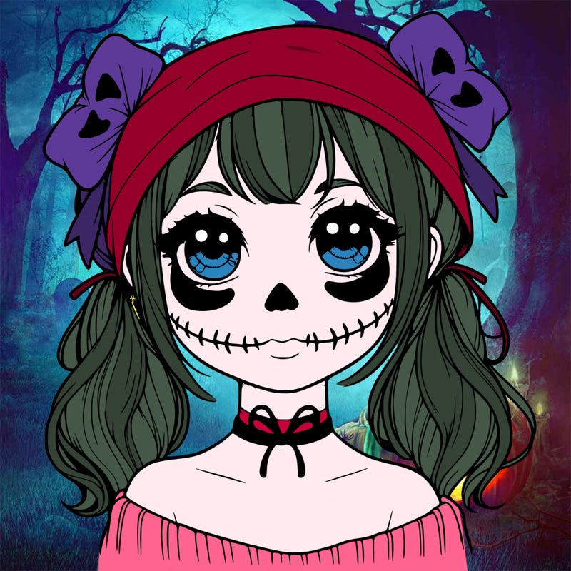 realistic girl halloween