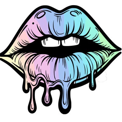 lips that look realistic and drip