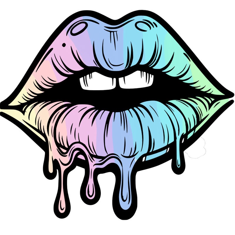 lips that look realistic and drip