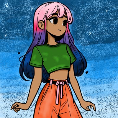 girl in a cute crop top