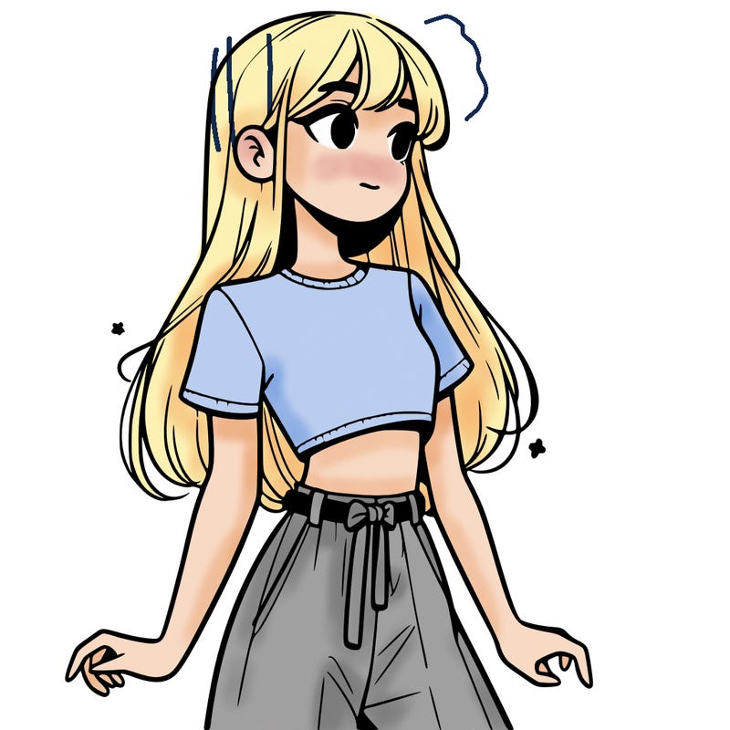 girl in a cute crop top