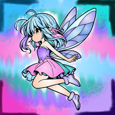 manga fairy flying