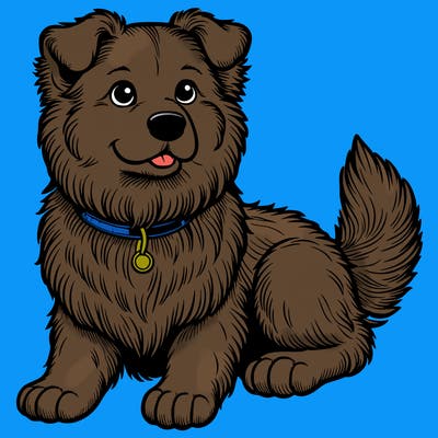 very detailed and realistic dog