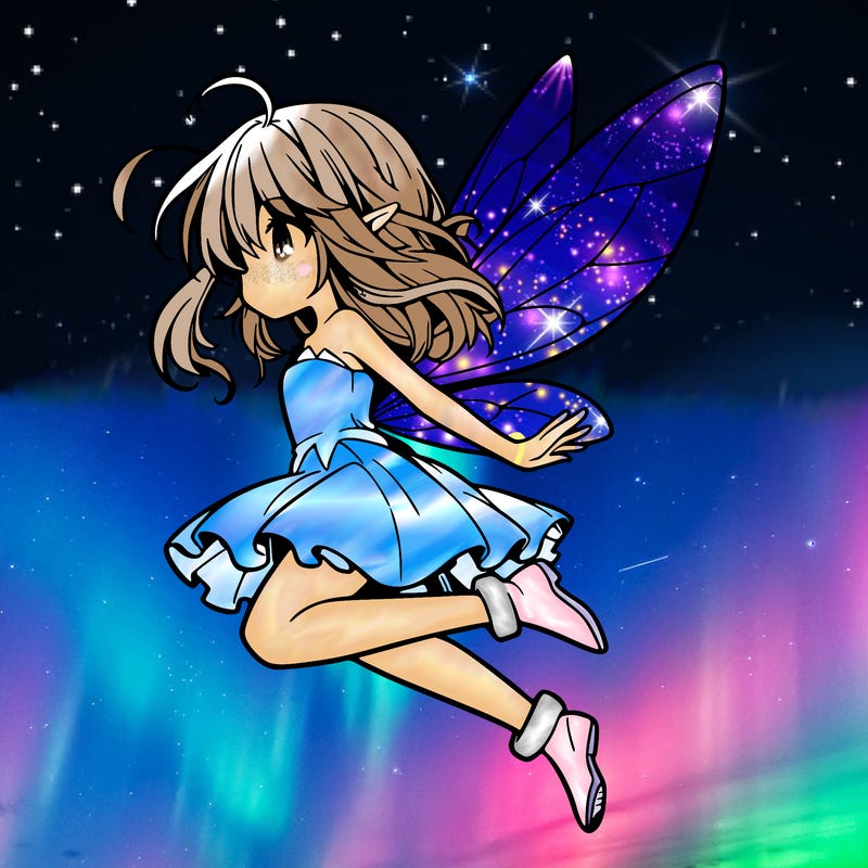 manga fairy flying