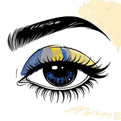 eye closed realistic