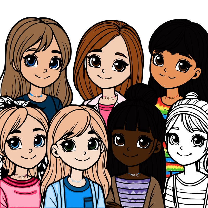 group of girls