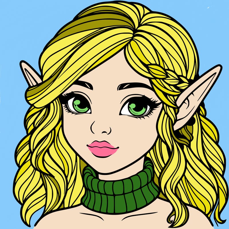 realistic girl elf