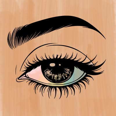 eye closed realistic