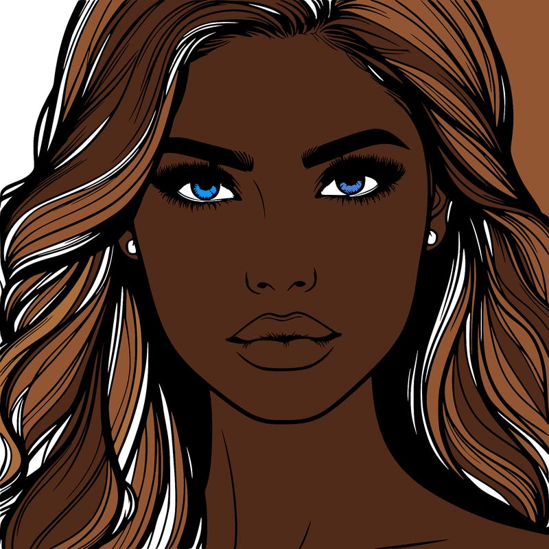 beautiful model face woman realistic