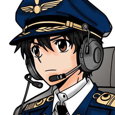 a pilot in an anime design