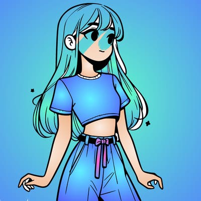 girl in a cute crop top