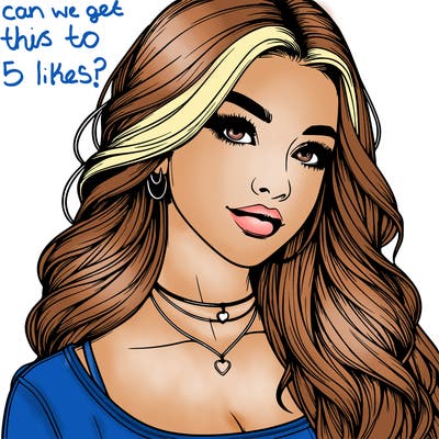 detailed realistic girl