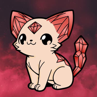 crystal kitten