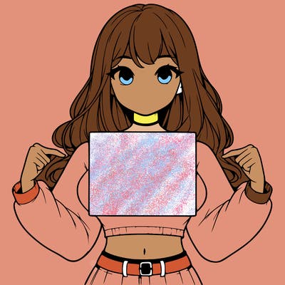 girl holding a blank sign in a long sleeve crop top