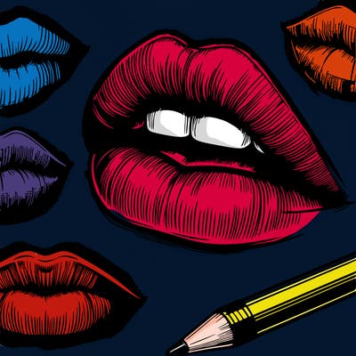 realistic  lips