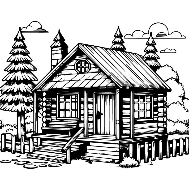 realistic cabin
