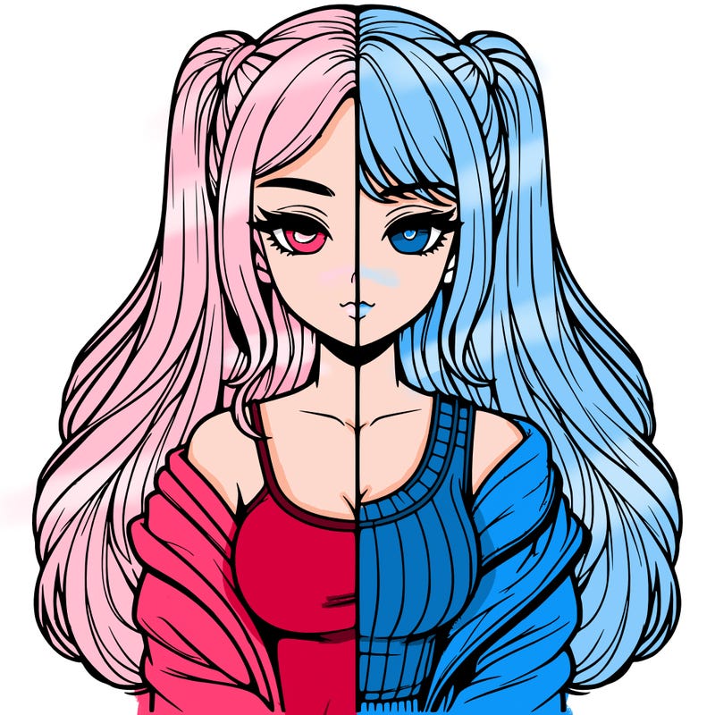 realistic girl split