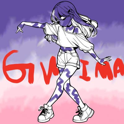realistic girl danceing